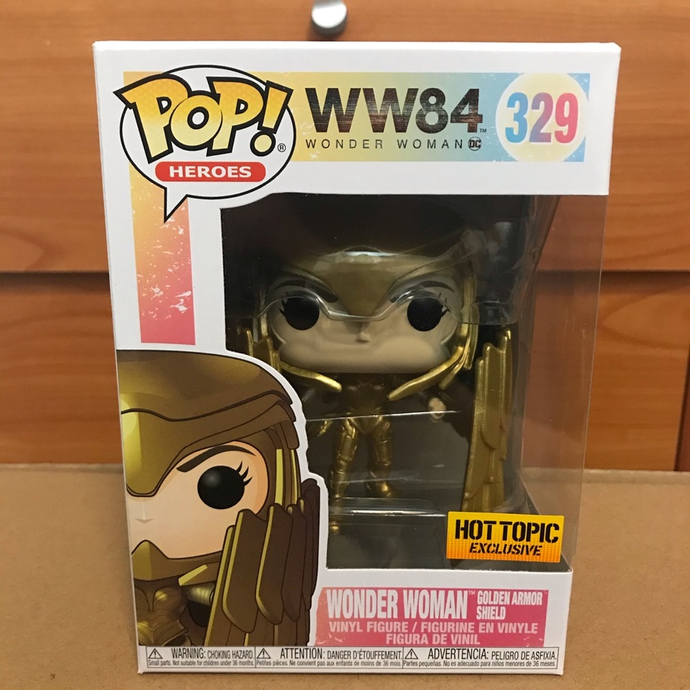Pop Wonder Woman Golden Armor 329 Exclusive